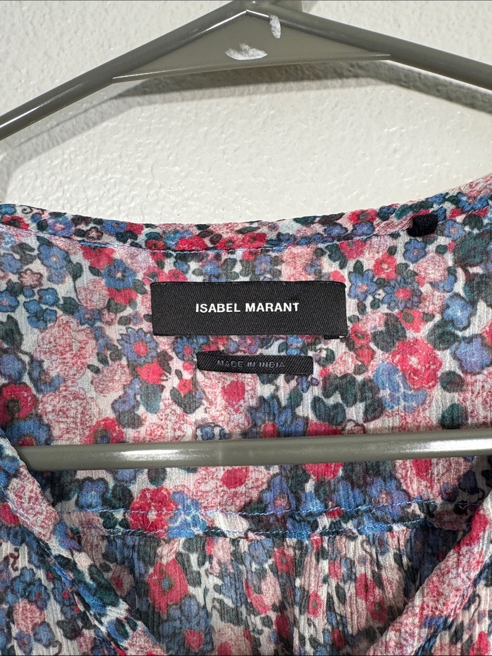 Isabel Marant Orionea Gathered Floralprint Silkcrepon Blouse - 34 / US 2 - Picture 6 of 8